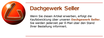 Dachgewerk Seller. Wenn Sie dieses Produkt kaufen, erhalten Sie   eine E-Mail von unserem Dachgewerk Seller. Mit ihm können Sie genauere   Angaben zu Ihrer Bestellung machen (z. B. Dekorauswahl und   Lieferadresse).